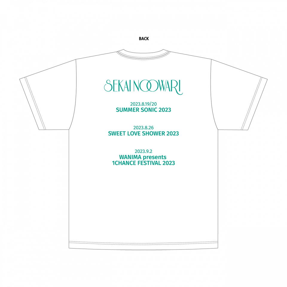 Tシャツ（2023 Fes.） | SEKAI NO OWARIオフィシャルモバイルファンクラブ「S.N.O.W.S」