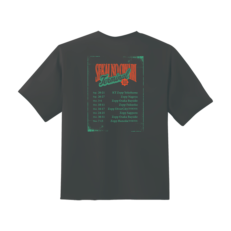 Tシャツ（ブラック）| ZEPP TOUR 2023 ｢Terminal｣ | SEKAI NO OWARI