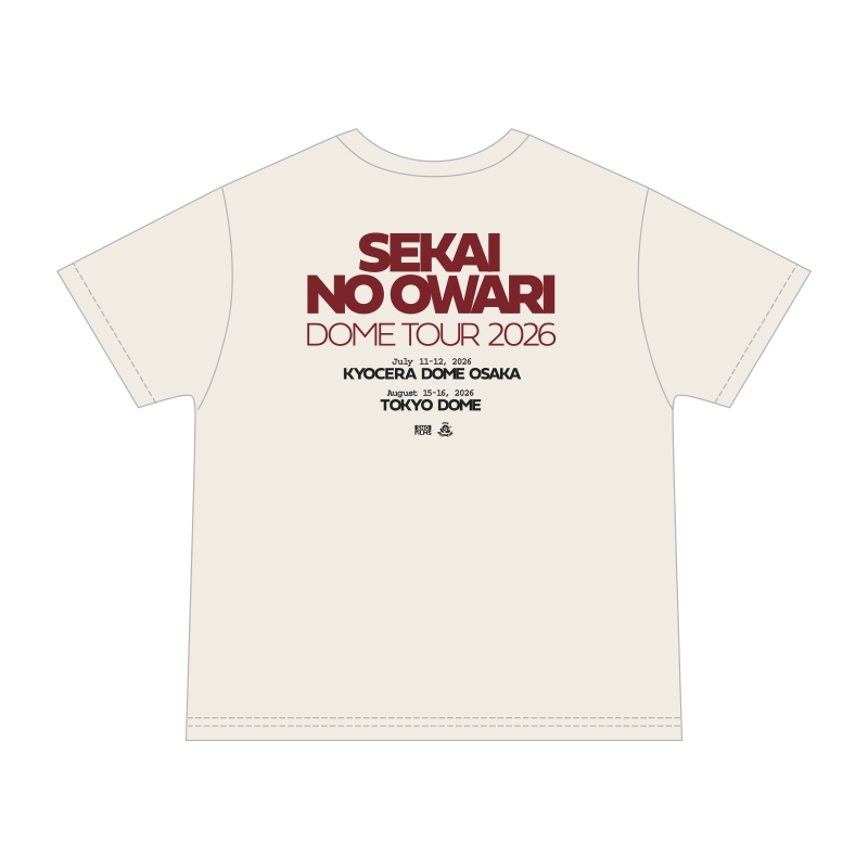 SEKAI NO OWARI XL Tシャツ＆タオルセット THE CINEMA Tシャツ | SEKAI NO OWARIオフィシャルモバイルファン